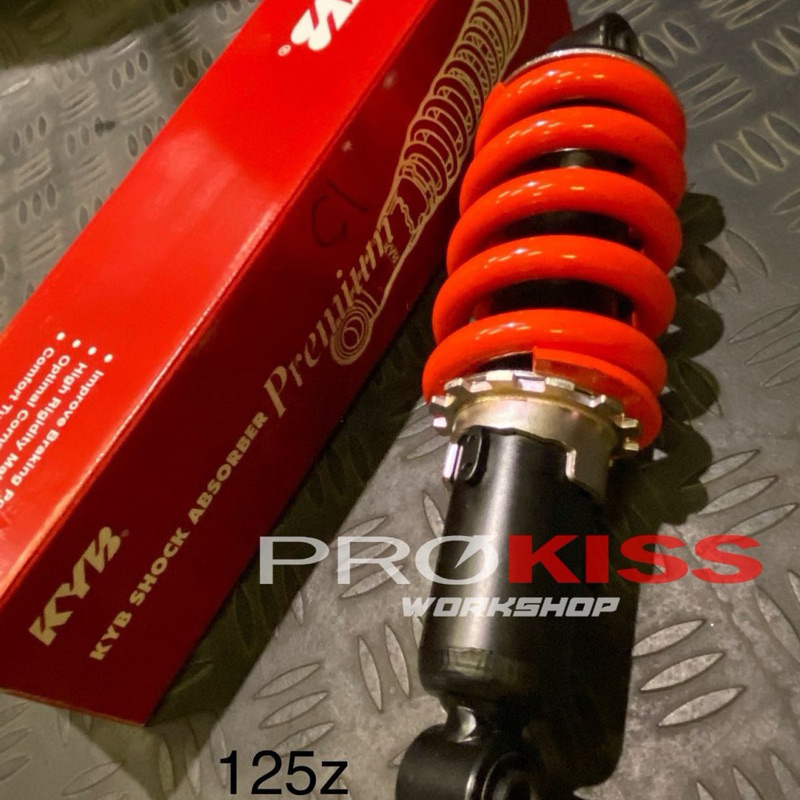 monoshock kyb 125z merah