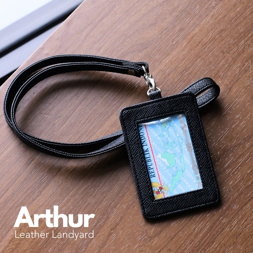 

Landyard Gantungan ID Kulit Landyard Polos Leather - Arthur