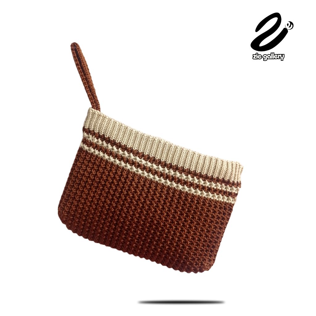 Dompet Rajut wanita HP dan uang / dompet koin uang / dompet rajut pouch