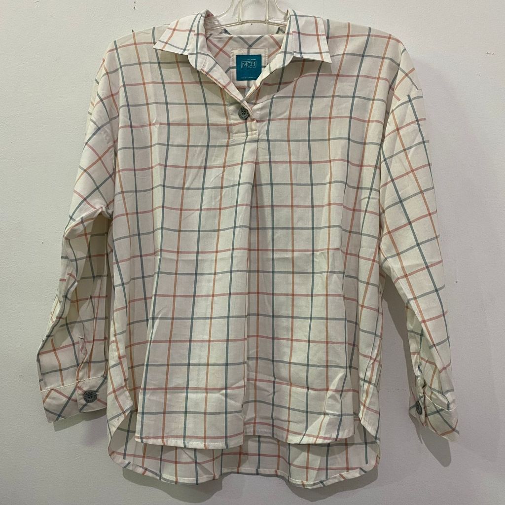 BLUSS KEMEJA MCB LADIES KOTAK KOTAK 5514023 LENGAN PANJANG