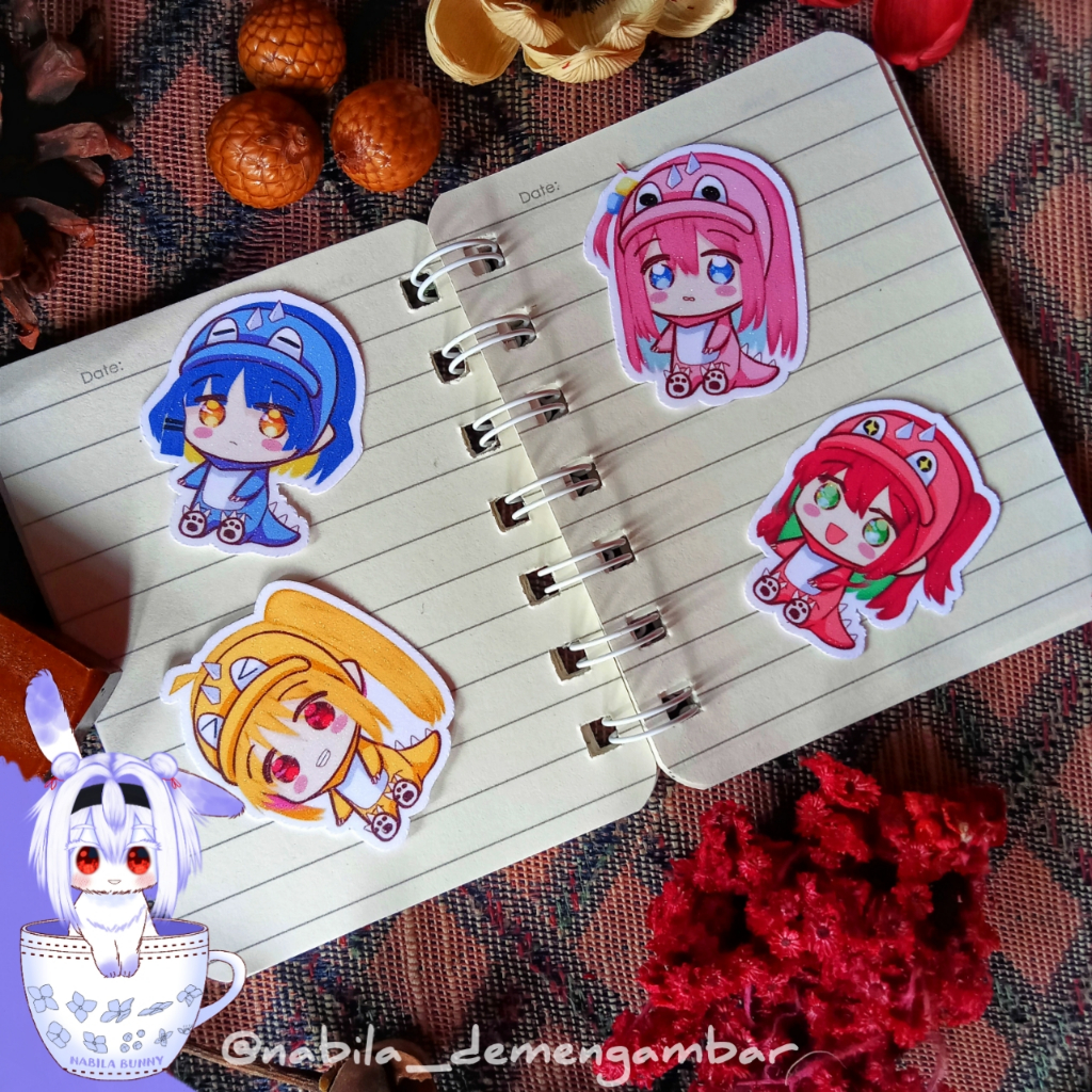 

Bocchi the rock - Stiker Vinyl Glitter anti air