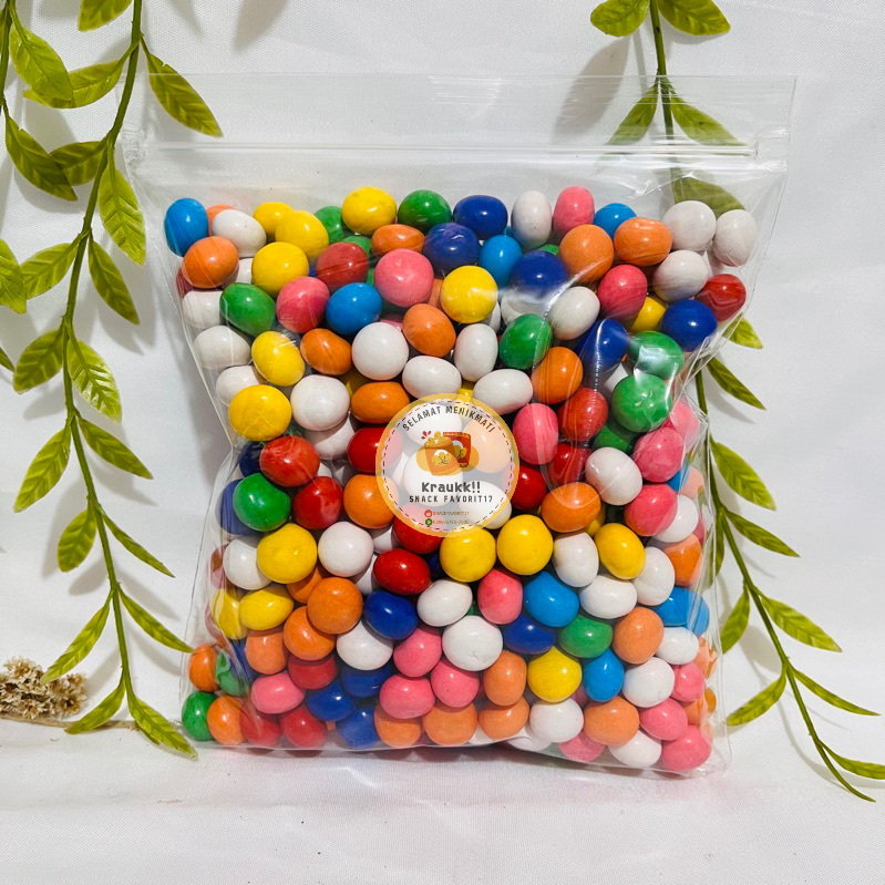 

Permen Biskuit Bola Warna Warni 200g BOLA WARNA ISI BISKUIT SNACK KILOAN MURAH