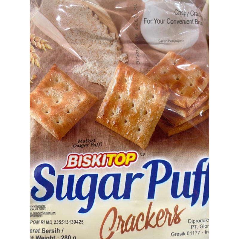 

Biskitop Crackers Sugar Puff 300gr