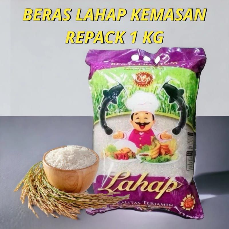 

Beras LAHAP kemasan repack 1 kg