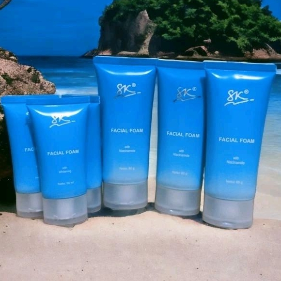 Facial foam ukuran besar/sabun untuk kulit berminyak SK supijati K