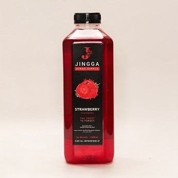 

[✑O22@] JINGGA Strawberry Syrup 1000 ml - Sirup Flavour Strawberry Untuk Coffee Mocktail Cocktail Terjamin Bagus