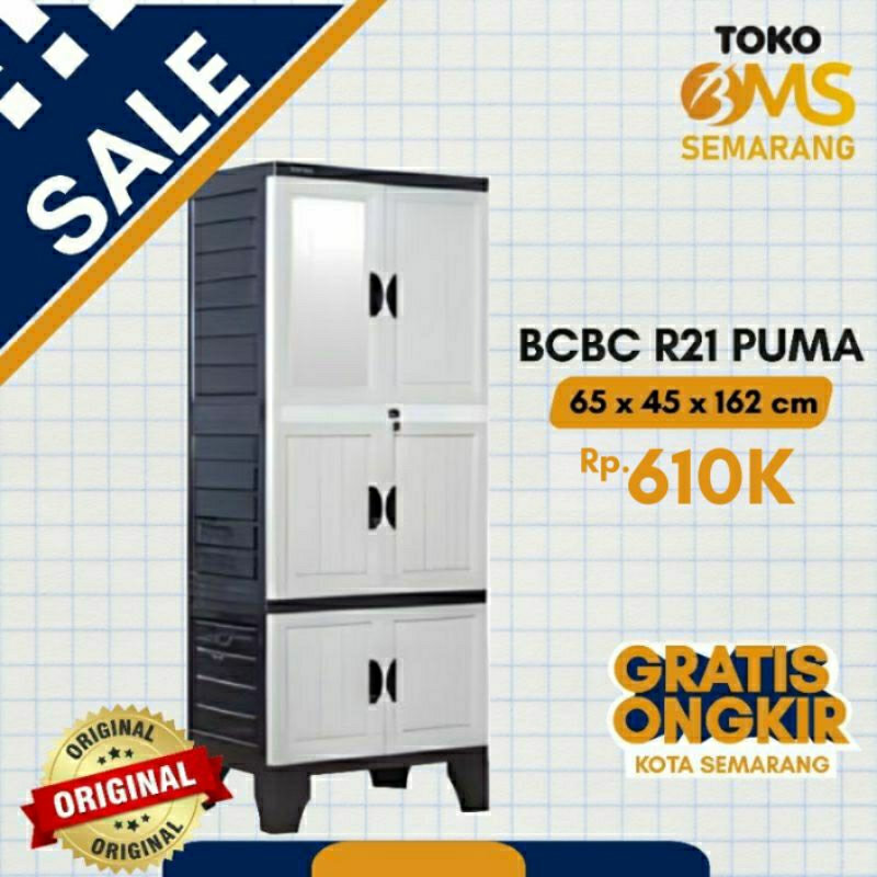 Promo Lemari Plastik R 21x Napolly 4 susun toko bms Semarang murah