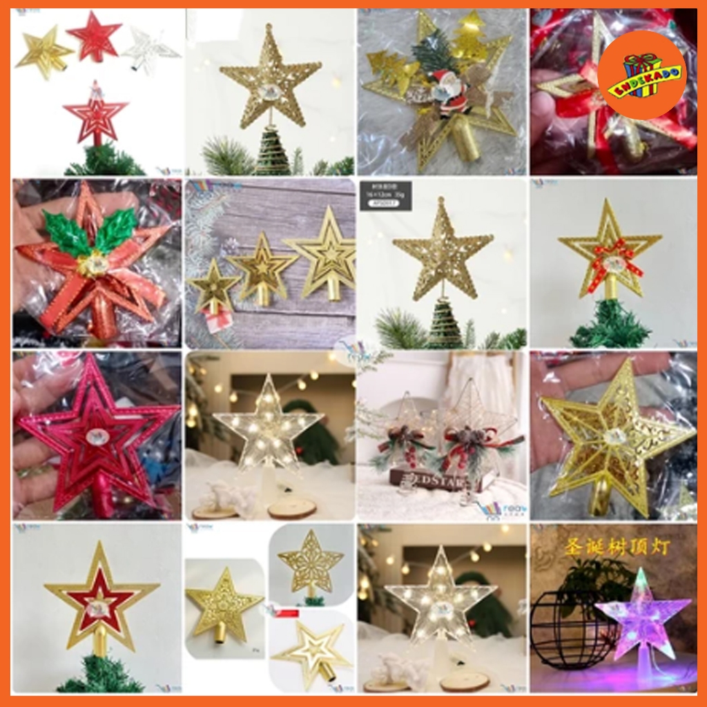 HIASAN NATAL TOP BINTANG - Hiasan Bintang Natal