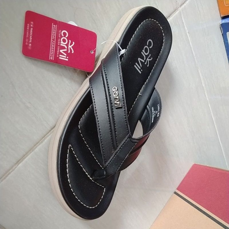 Carvil Larrie-01M Sandal Carvil Pria Sandal jepit sandal carvil ORI