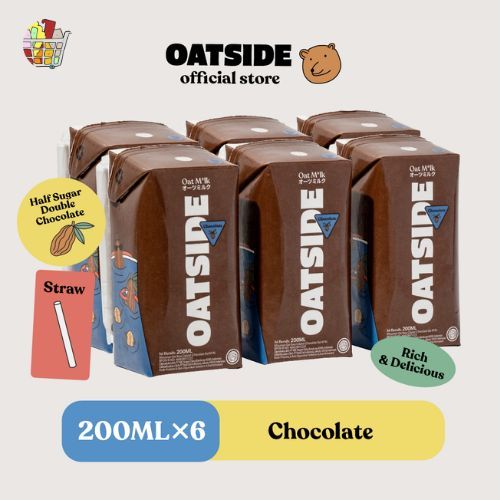 

Oatside Mini Straw Oat Milk Susu Oat 200ML (isi 6) - Chocolate