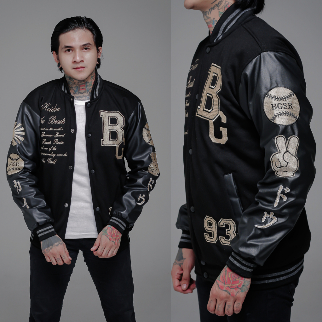 Jacket Varsity Japan Premium | Jaket Bomber Sukajan | Jaket Varcity Besball Pria Original Full Bordi