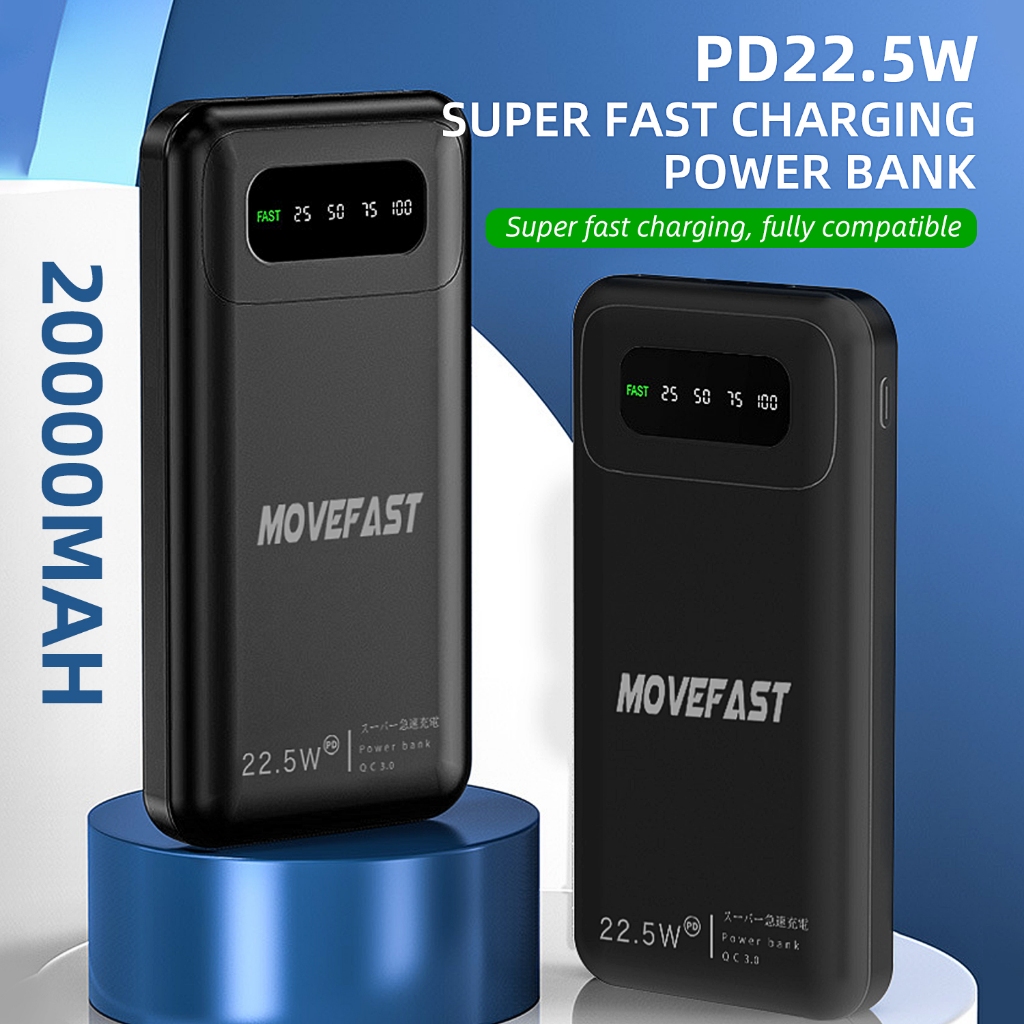 22.5W powerbank fast charging 20000mah basike usb fast charging power bank