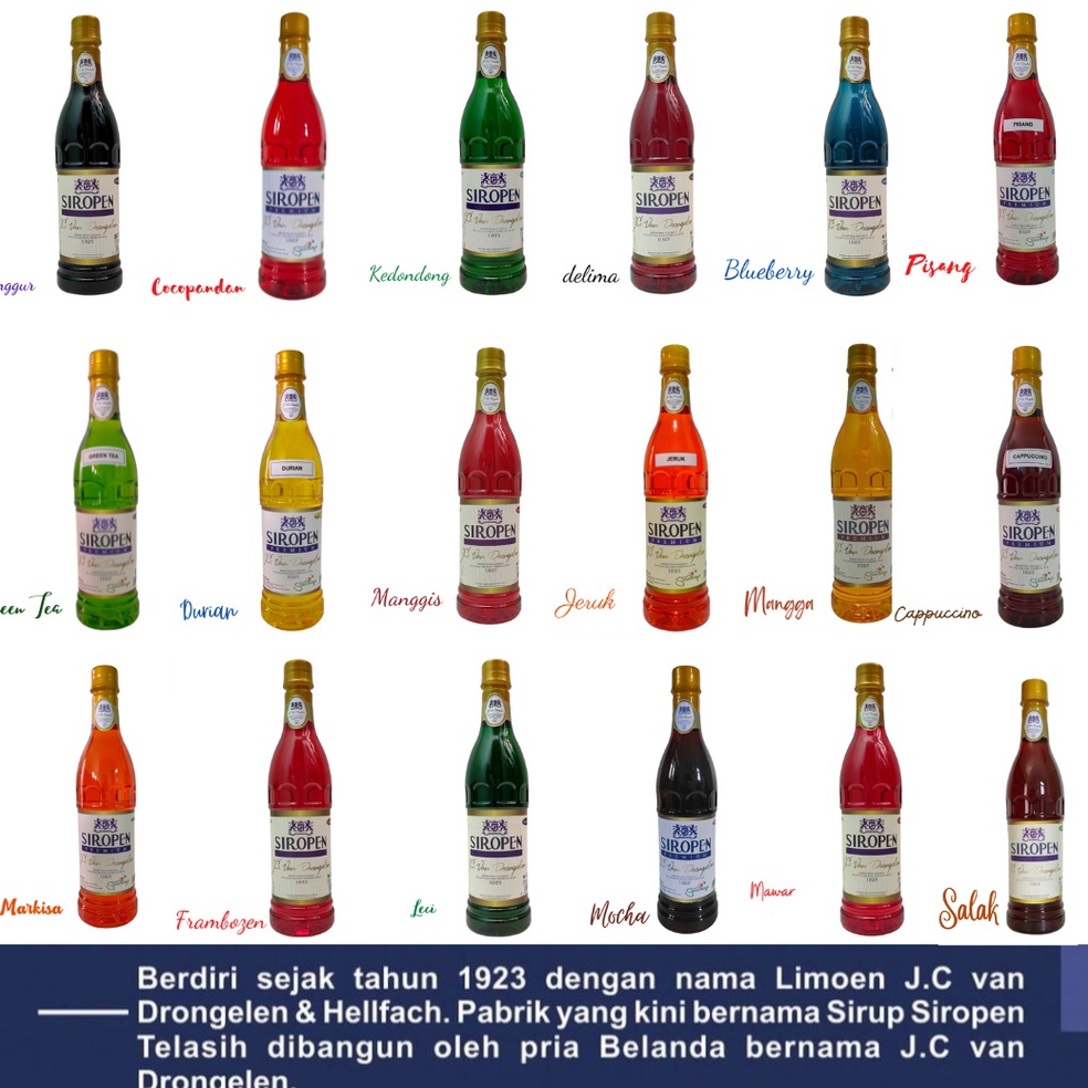 

Terk!!ni Siropen Premium 700ml Sirup Restoran Cafe Aneka [170]