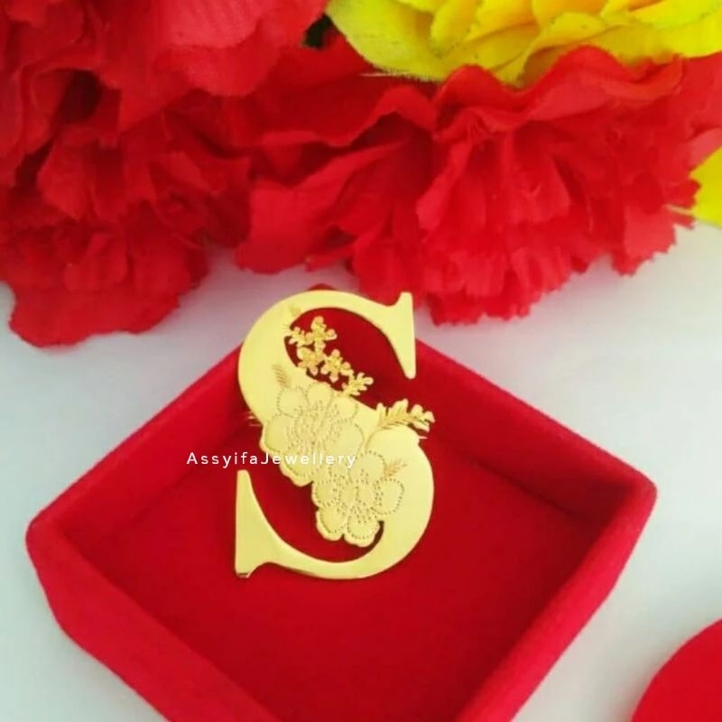 Bros Huruf Lapis Emas/Bisa Request Huruf A-Z