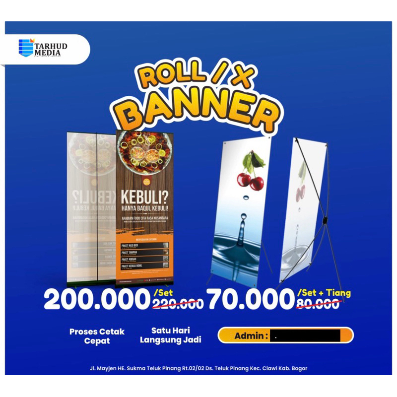 X  BANNER || FREE DESIGN || KUALITAS BAGUS