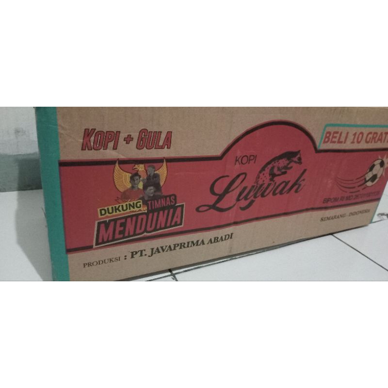 

kopi luwak hitam 1 dus 10renceng + 6pcs