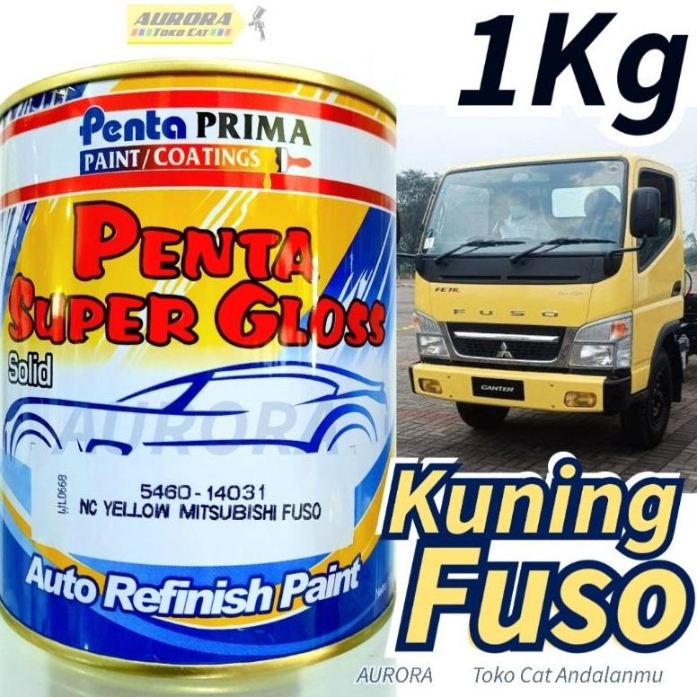 Ready.. Cat Kuning Truck 1Kilo Penta Super Gloss Yellow Mitsubishi Fuso Truk Trek Canter BN0