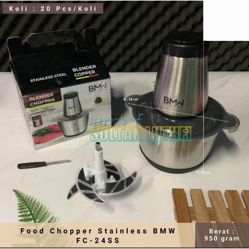Food Chopper Stainless BMW FC-24SS