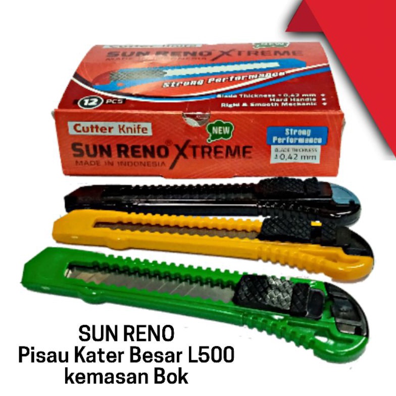 

[⚜X45➤] Cutter Besar Kater size Besar L500 | SunReno Xtreme Grosir [12pcs] Top Discount