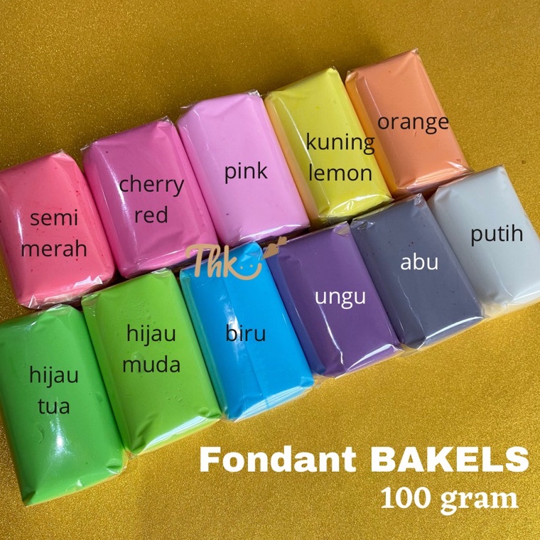 

[✣H93>] Fondant Warna Bakels Siap Pakai (100 gram) Terjamin Bagus