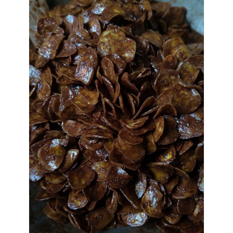 

900 gram KERIPIK PISANG COKELAT | snack kiloan | cemilan enak