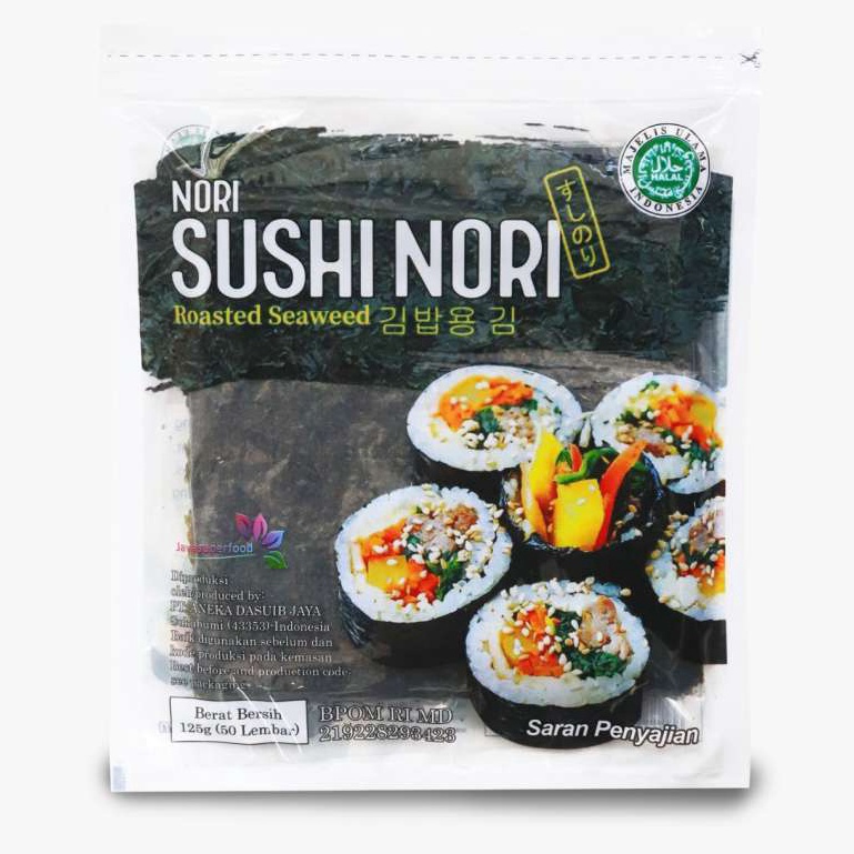 

Re4dy Sushi Nori Halal Seaweed Rumput Laut Sushi Untuk Kimbab/Gimbab ISI 5/10/20/50 GOGO Beli