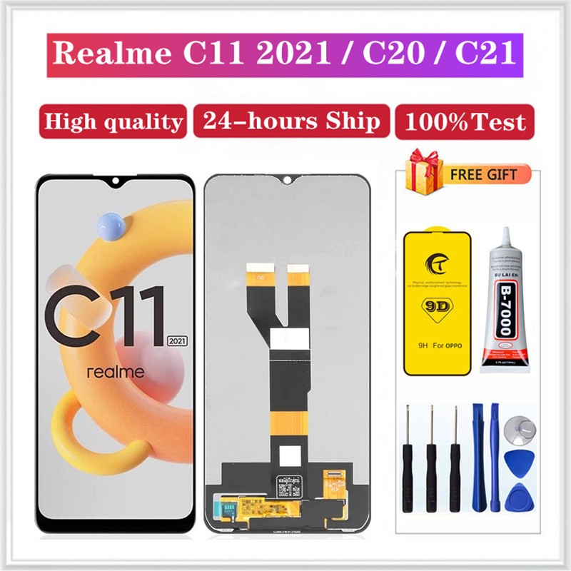 LCD TOUCHSCREEN REALME C11 2021 REALME C21 C20 LCD TOUCHSCREEN COMPLETE FULLSET ORIGINAL LCD REALME 