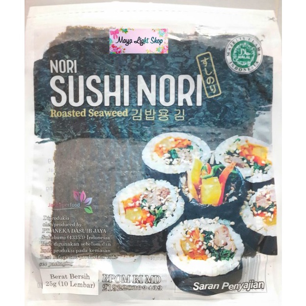 

67 nori sushi 10 lembar rumput laut termurah bahan sushi nori manjun sakao kimbap bento seaweed nori rumput laut jepang Murah (⌒