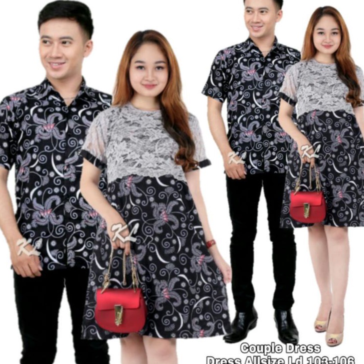 Hari Belanja Online: Diskon Besar-Besaran Baju Batik Couple Dress Motif Salju Lengan Pendek Pria Hem