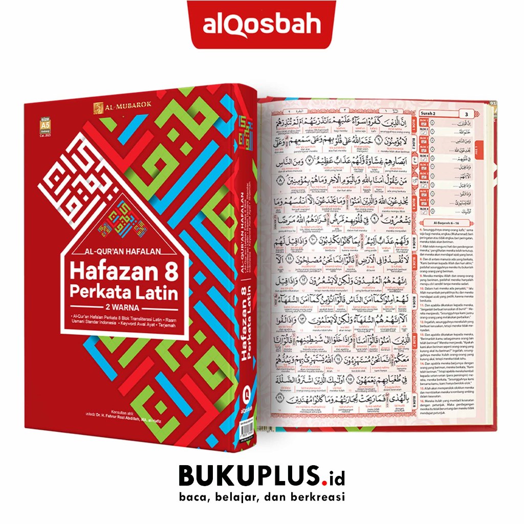 Hafazan 8 Perkata Latin 2 Warna Ukuran A4