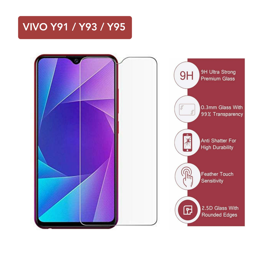 Tempered Glass Vivo Y91 Y93 Y95