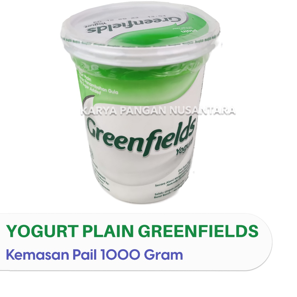

[COD KJ58] GREENFIELDS YOGURT PLAIN GREENFIELDS YOGHURT PLAIN NO SUGAR CUP 1KG Terbaru