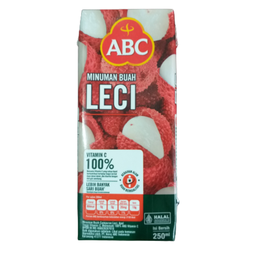 

Minuman ABC minuman buah leci 250 ml