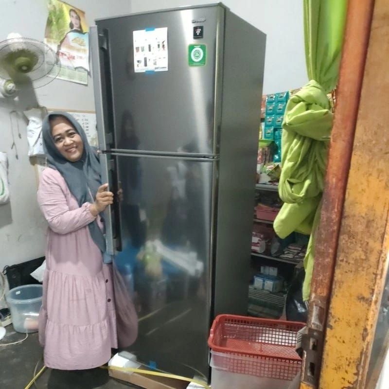 SHARP KULKAS 2 PINTU SJ 450 GPSD 352 LITER/ DOUBLE JUMBO