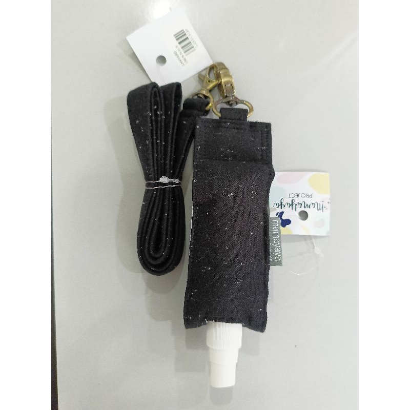 

Lanyard + Hand Sanitizer Holder Kanvas Hitam Motif by Mamayaya Project