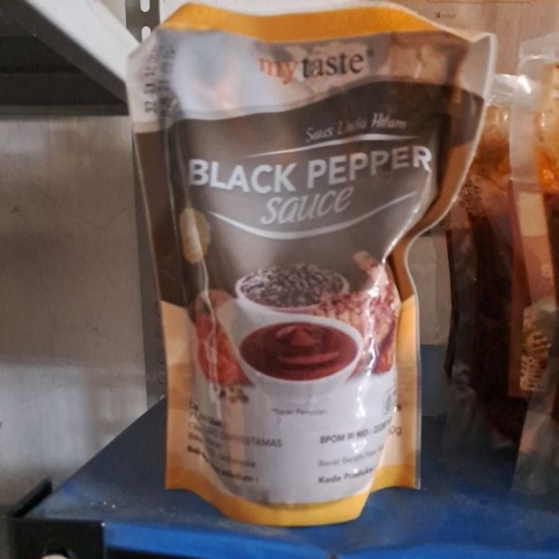 

my taste saus black pepper 500gr - saus lada hitam