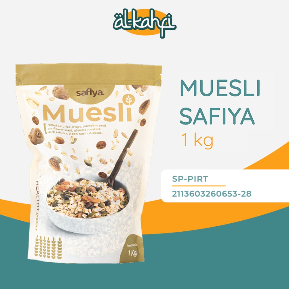

B@u Muesli Safiya 1 Kg Sereal Makanan Ringan dan Sarapan Sehat Premium Kerenz