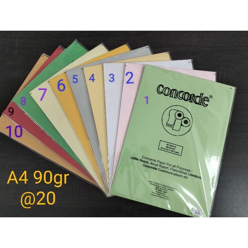 

Kertas Concorde uk A4 90gr