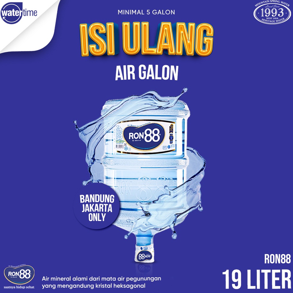

[TRB35] Isi Ulang Air Galon RON88 19 liter Pembelian Minimal 5 Galon wpqta