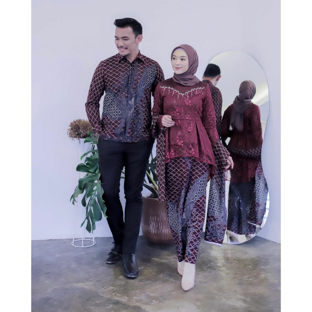READY JUMBO LD 120 BY KEBAYA AYU PROMO KEBAYA BROKAT KEMEJA BATIK COUPLE SELIA MODEL TERBARU/PRIA/BA