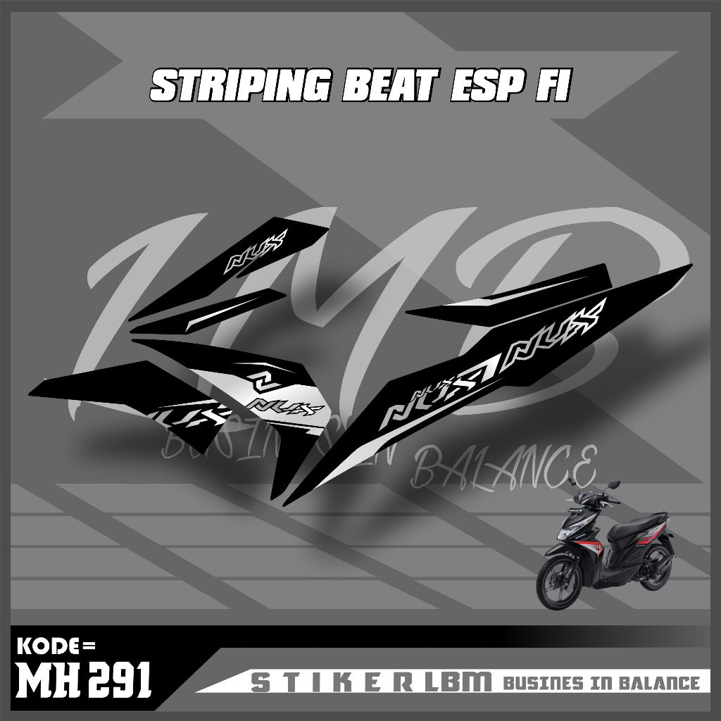 striping sticker beat esp fi night race motif