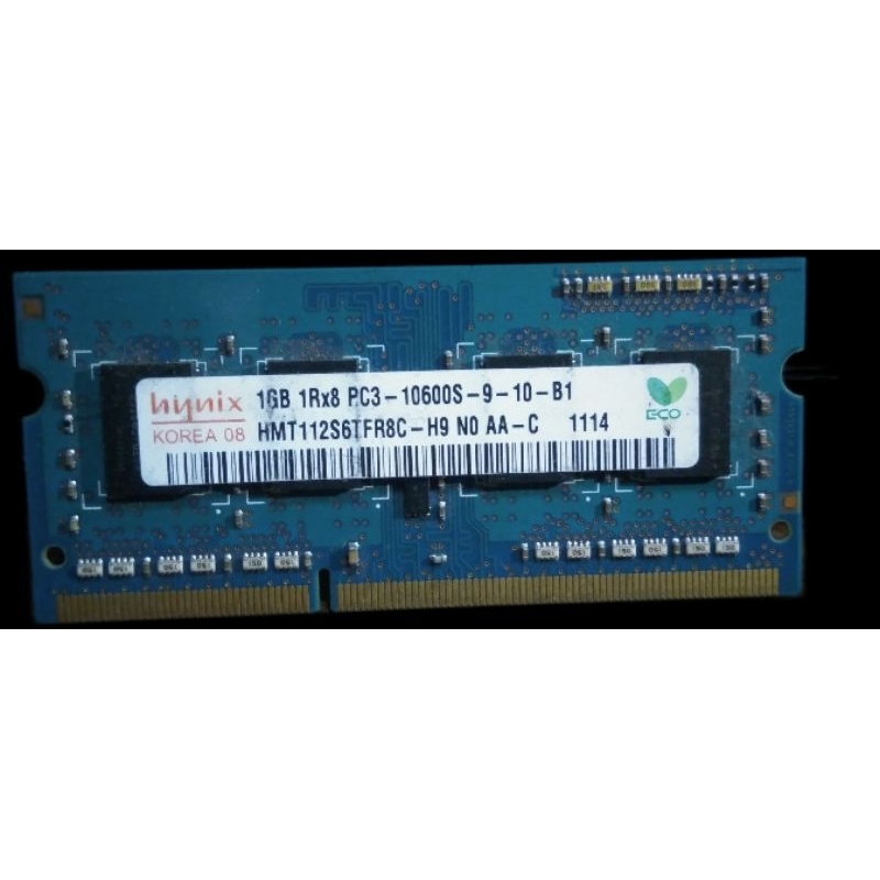 Ram Laptop SK Hynix DDR3 1GB 1Rx8 PC3 - 10600S - 9 - 10 - B1