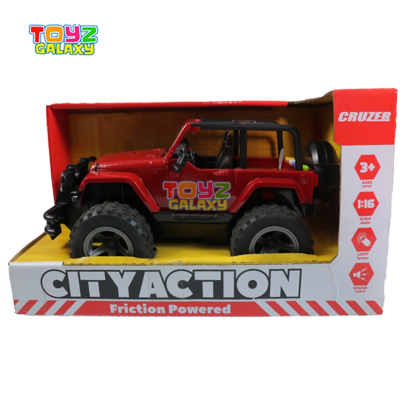 Cruzer City Action Jeep - Merah