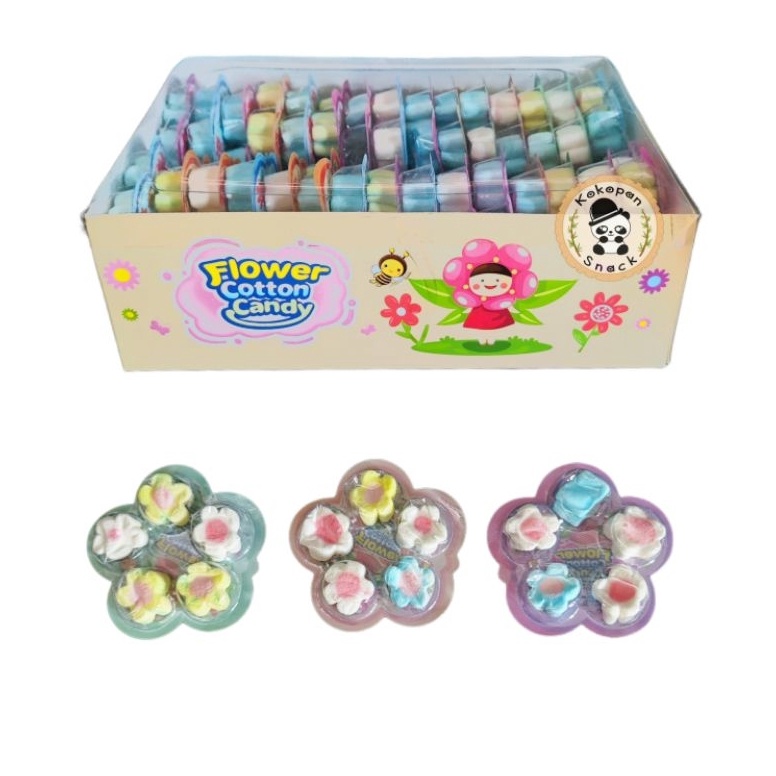 

[Produk GS52] FLOWER COTTON CANDY MARSHMALLOW BOX ISI 30 61