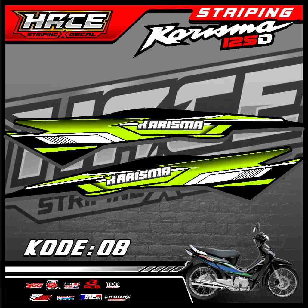 STICKER STRIPING KARISMA 125D  - STRIPING KARISMA 125D PREMIUM 08