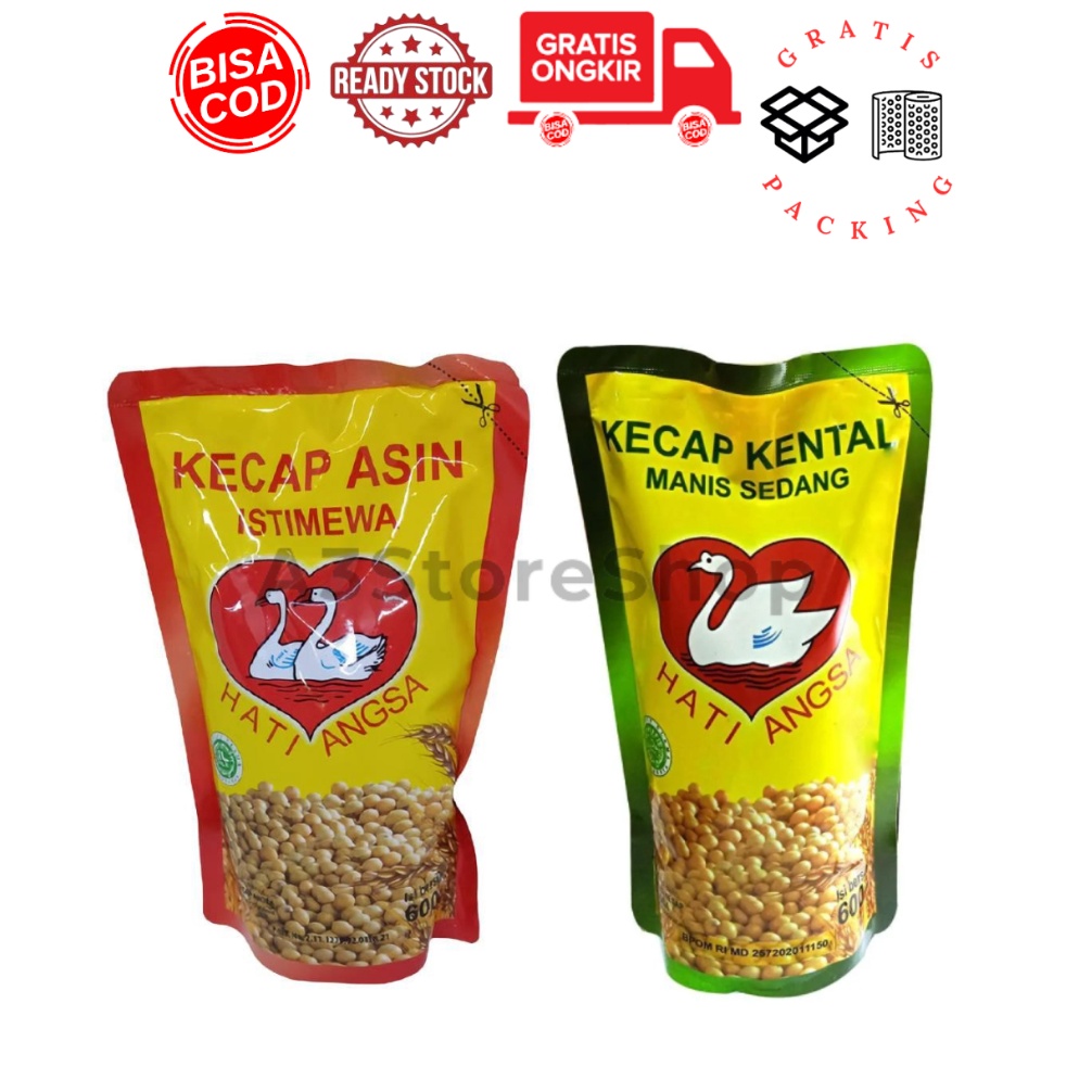 

[Produk JV59] Kecap Asin dan Manis Istimewa Hati Angsa Refill plastik free packing soy sauce dan sweet soy sauce kecap medan Halal bumbu masak saus kecap saos kecap Readystock