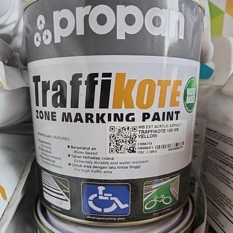 PROPAN TRAFFIKOTE TFK-108 WB WATER BASED 2.5KG CAT MARKA JALAN ROAD LINE ROADLINE TRAFFIC COAT TFK 1