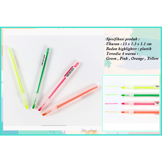 

Highlighter Penanda Warna Neon Stabilo Warna Neon Highlighter Pen Higlighter Joyko Neon Color