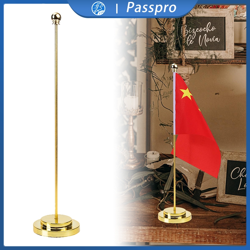 

Standing Bendera Tiang Bendera Stenlis 30cm Tempat Bendera Meja