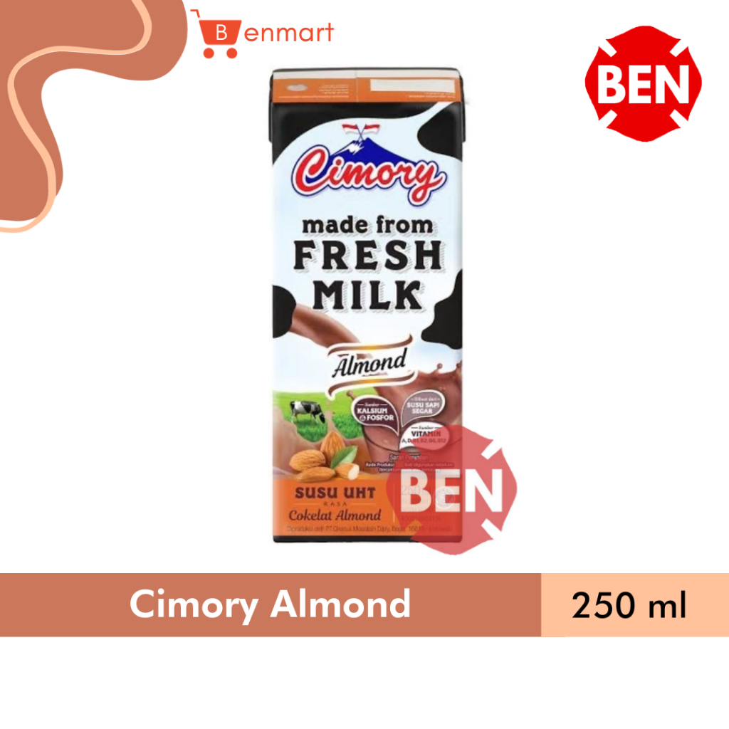 

Cimory Susu UHT COKELAT ALMOND 250ml Chocolate Coklat Fresh Milk Dus